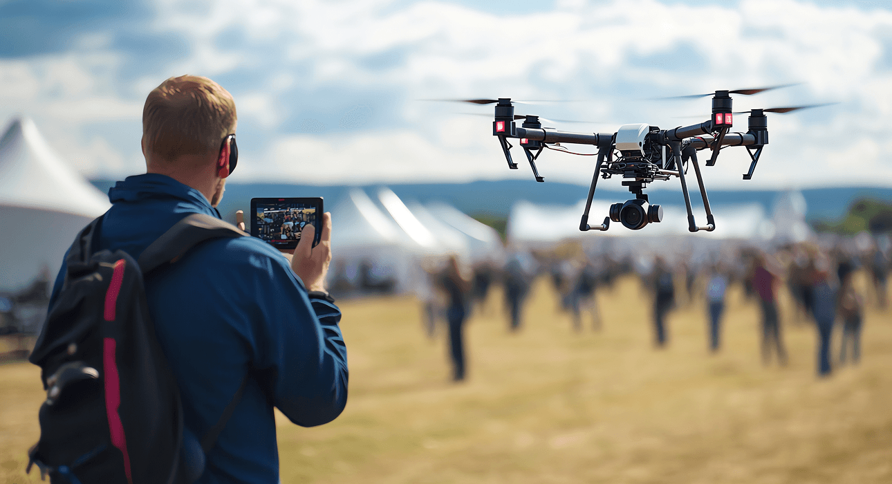 Aerial Filming and Cinematography for Events and Media