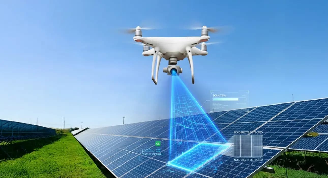 Drone-Based Inspection and Cleaning for Solar Plants